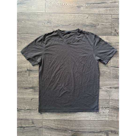 Patrick Assaraf Other - Patrick Assaraf Shirt Mens XXL Gray Pima Cotton V‎ Neck Short Sleeve